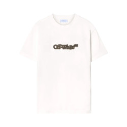 Off White Spray arrow t-shirt met contrasterende monogram