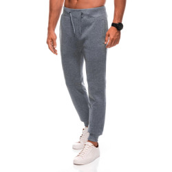 Edoti joggingbroek heren grijs melange