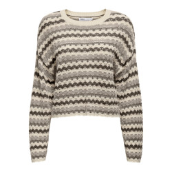 Only Onlasa ls short o-neck cc knt dessin
