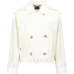 Airforce Cropped trenchcoat ivory frost