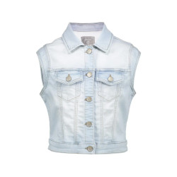 Geisha Zomer gilet meisjes jogg jeans bleached denim