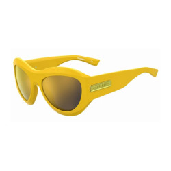 Dsquared2 Gele plastic zonnebril met bruine glazen