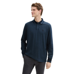 Tom Tailor Structured longsleeve polo