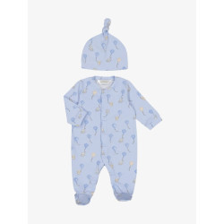 Mayoral Long onesie w/ hat