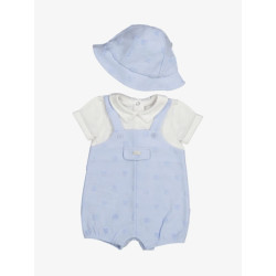Mayoral Jongens set dungaree hoedje