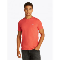 Tommy Hilfiger Dm0dm20363 sn6 slim jaspe tee bright vermillion t-shirt