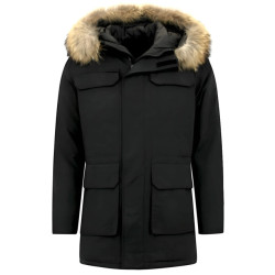 Enos Parka winterjas met grote echte bontkraag