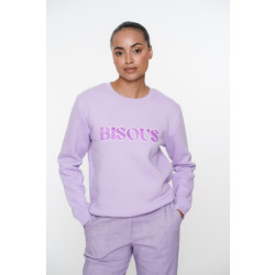 Geisha sweater with application 42850-24 380 purple