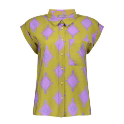 Geisha blouse 53210-20 530 green/purple