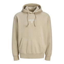 Jack & Jones Jprbluaxton sweat hood zand