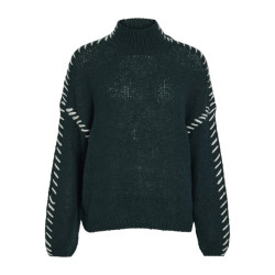 Vila Vichoca new ls knit pullover donker