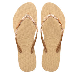 Havaianas slim glitter ii | sand golde teenslippers dames