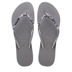 Havaianas slim glitter ii | steel grey teenslippers dames