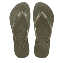 Havaianas Slim logo metallic teenslippers dames