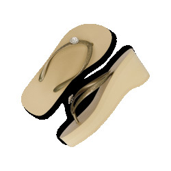 Uzurii Switch dames slipper met hoge hak goud, , maat: