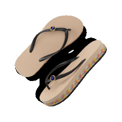 Uzurii Raffia switch zand, , maat: