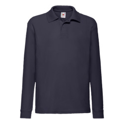 Fruit of the Loom Polo shirt met lange mouwen voor kinderen/kinderen