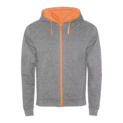 Roly Unisex fuji heather sweat jacket voor volwassenen