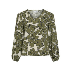 Vila Vimara dura v-neck ls toppb dessin