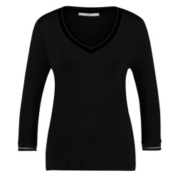 Only Onlemma ls detail v-neck top wvn cs -