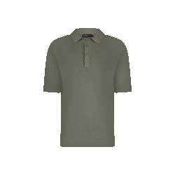 Aeden Bruces knit polo vetiver