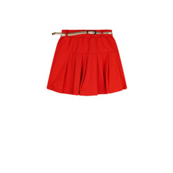 NoNo Zomer pu skort meisjes loving plooien, met riem sella