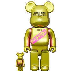 Bearbrick 100% & 400% sex pistols never mind the bollocks chrome