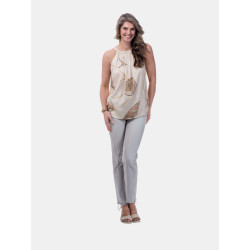 Mucho Gusto ® top dubai creme zeeschelpenprint