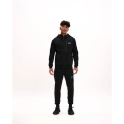Malelions Sport counter hooded vest black/turquois ms1-ss25-19-924
