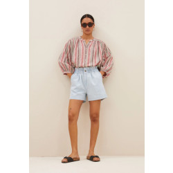 By-Bar Amsterdam 25118501 leon bleached denim shorts