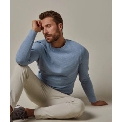 Profuomo Pp2j00007a m1 trui crew neck light blue profu
