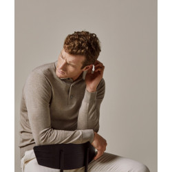 Profuomo Pp2j00009c f beige heren trui met polokraag profu