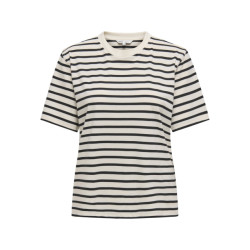 Only Onllivina ss stripe tee jrs noos ecru dessin