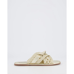 Gibaldi Dames braided slipper /goud