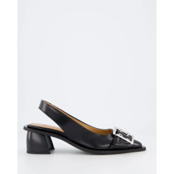 Ganni Dames buckle slingback pump
