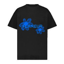 Flaneur Homme Heren floral watercolor /blauw
