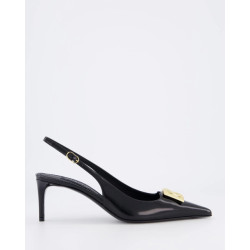 Dolce and Gabbana Dames polished logo slingback