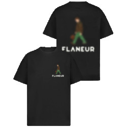 Flaneur Homme Heren blurred stroller t-shirt