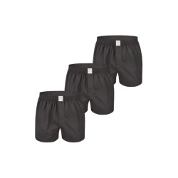 MG-1 Heren wijde boxershorts geweven katoen effen 3-pack