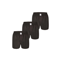 MG-1 Heren wijde boxershorts geweven katoen effen 3-pack