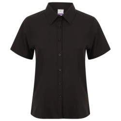 Henbury Dames wicking shirt met korte mouwen