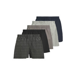 Jack & Jones Heren wijde boxershorts jacmilano geweven katoen 5-pack