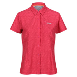Regatta Dames gebloemd packaway reisshirt met korte mouwen