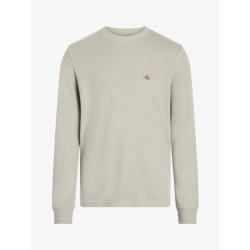 Calvin Klein Heren wafel shirt woven label