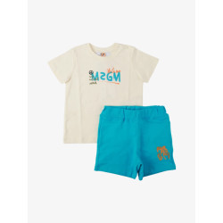 Msgm Jongens set cream atollo