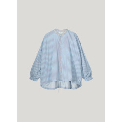 Summum longsleeve blouse gold foil stripe 2s3145-12190 402 powder blue