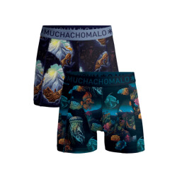 Muchachomalo Jongens 2-pack boxershorts deep sea mountaintops