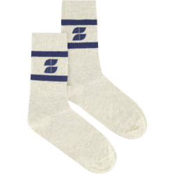 By-Bar Amsterdam Logo sparkle socks navy