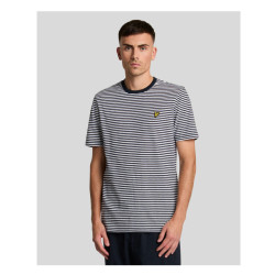 Lyle and Scott Lyle&scott linen blend breton stripe t-shirts ts2232v