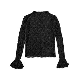 Turquoise Top lange mouw 24219 top kant